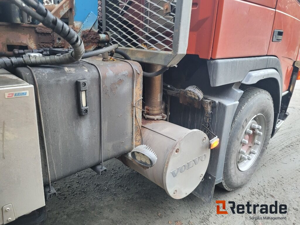 Abrollkipper Lastväxlare plogutrustad med underbett Volvo FM 12 , Full parabel