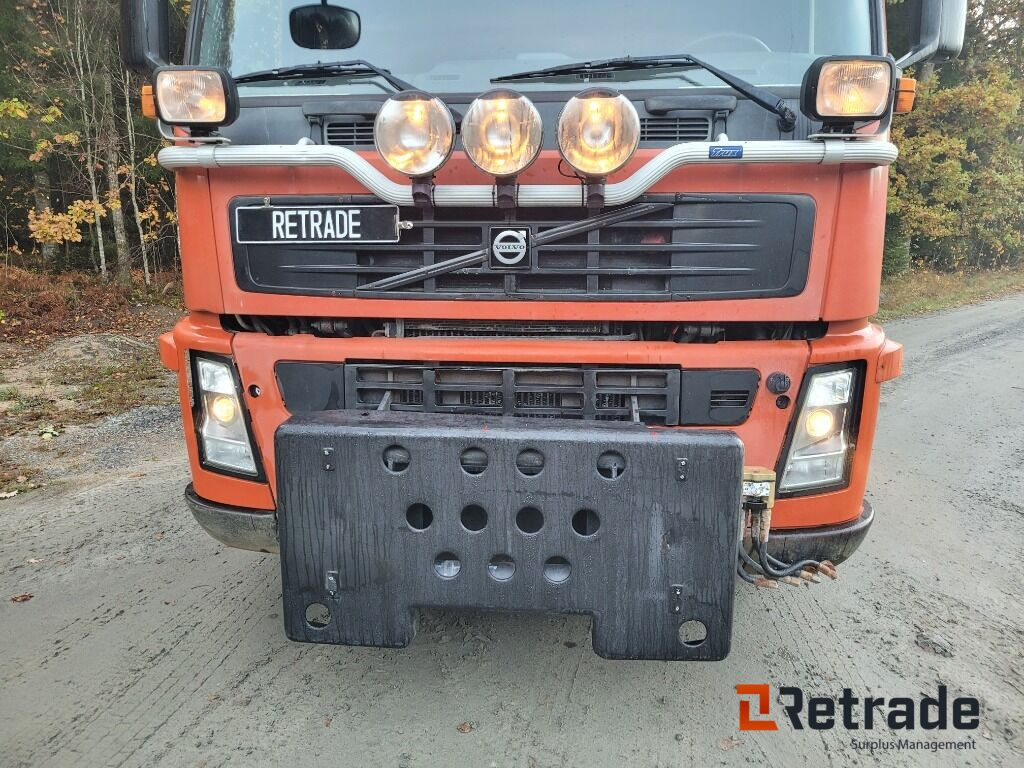 Abrollkipper Lastväxlare plogutrustad med underbett Volvo FM 12 , Full parabel