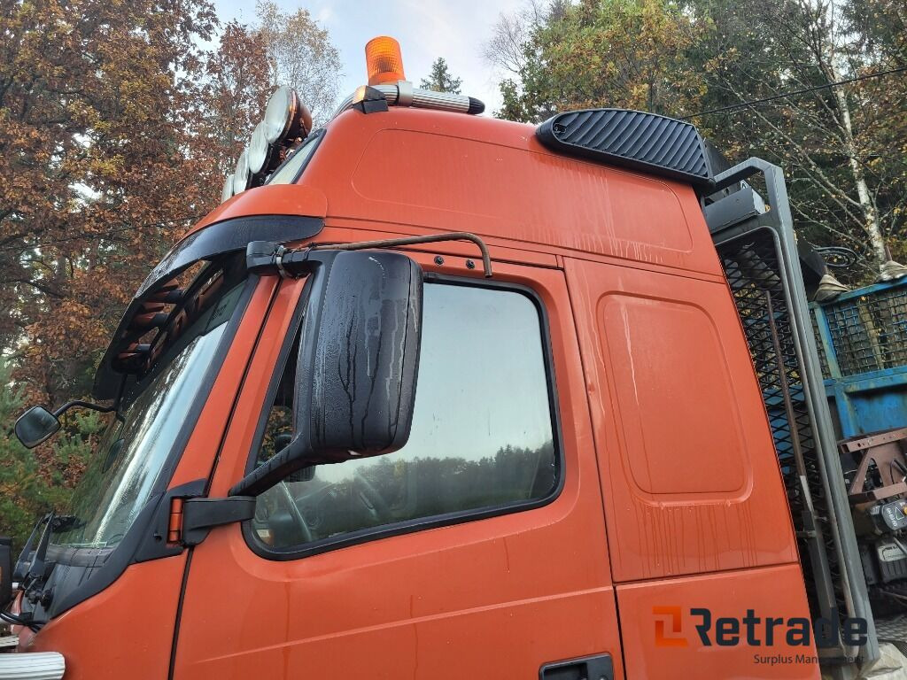 Abrollkipper Lastväxlare plogutrustad med underbett Volvo FM 12 , Full parabel