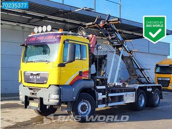 Abrollkipper MAN TGS 26.440 6X6 NL-Truck Manual HMF1643 Z2 Crane Kran Euro 4
