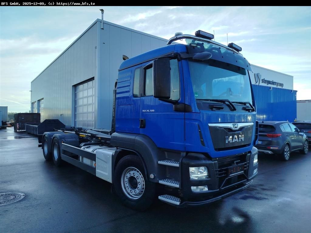 Abrollkipper MAN TGS 26.500 6x4 BL Unfall-Fahrzeug! Instandgesetz