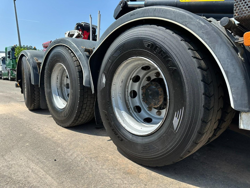 Abrollkipper MAN TGS 35.400 8x4 TRIDEM HOOKLIFT T22 + CRANE PALFINGER PK 18001 EH + RADIO - EURO 5 - LIFT/STEERING AXLE - BE TRUCK