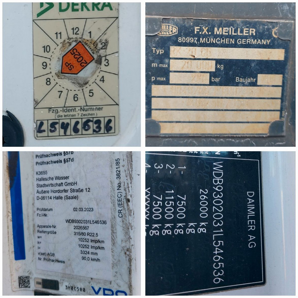 Abrollkipper Mercedes-Benz Actros 6-Zyl. 2546 ABROLLKIPPER MEILER