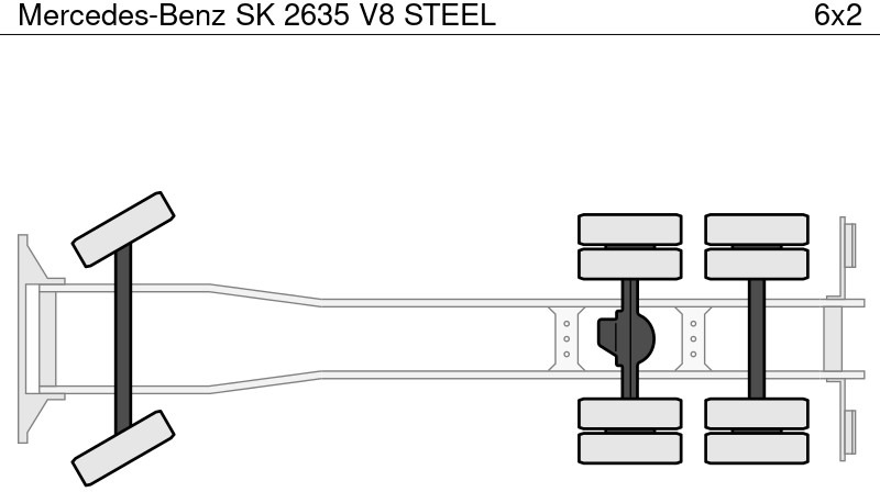 Abrollkipper Mercedes-Benz SK 2635 V8 STEEL
