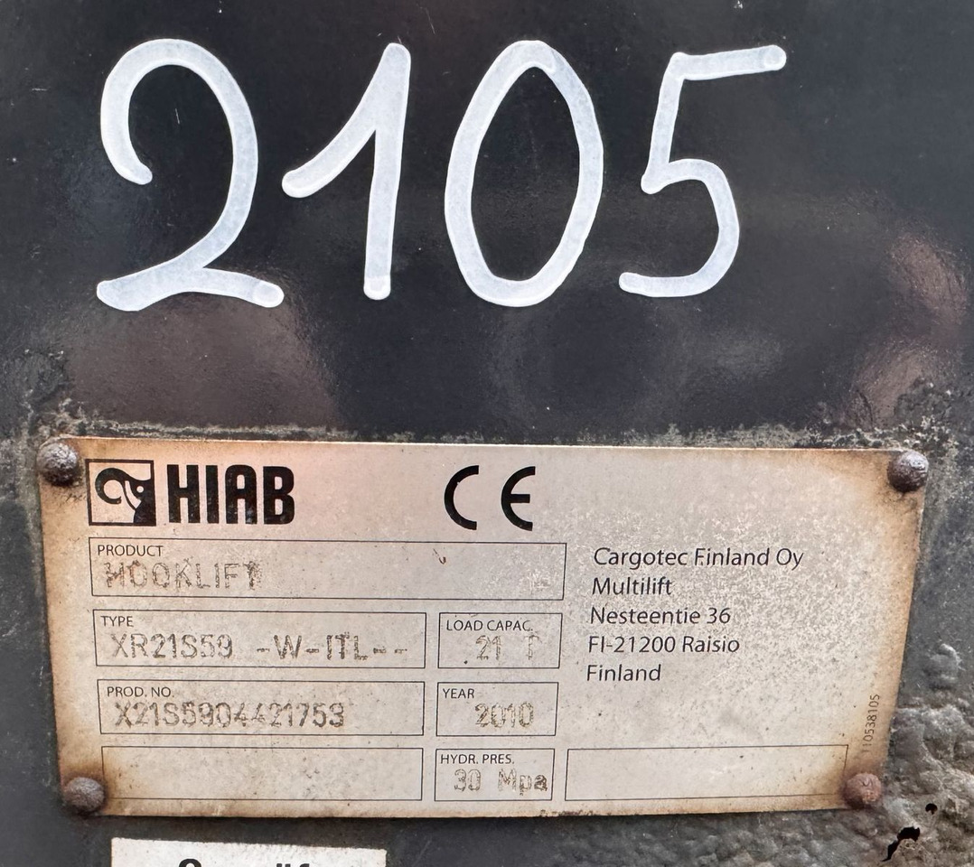 Abrollkipper Multilift XR 21 Abrollaufbau