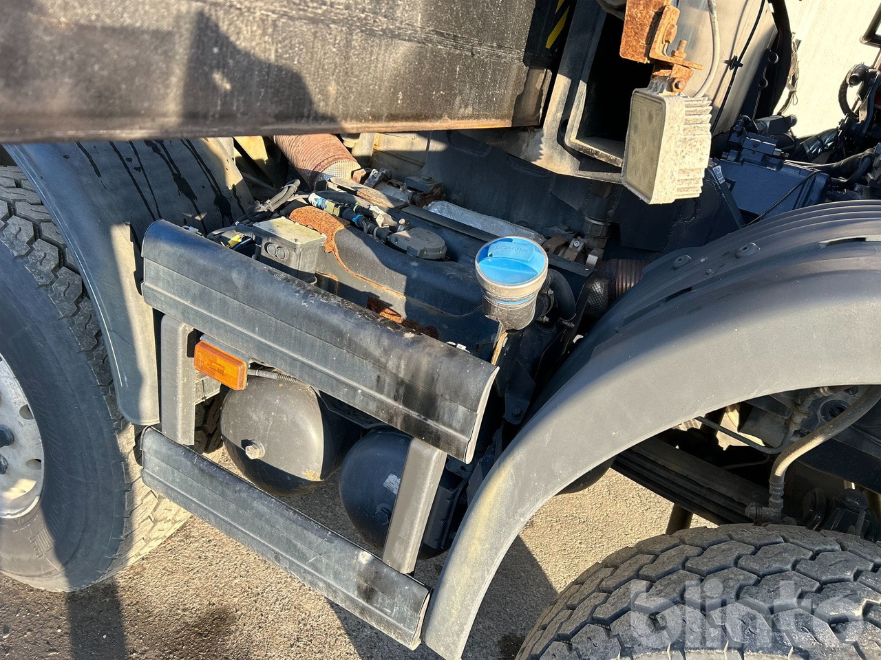 Abrollkipper SCANIA G450 CB 8X8 EHZ med HIAB 288 E-6 Kran