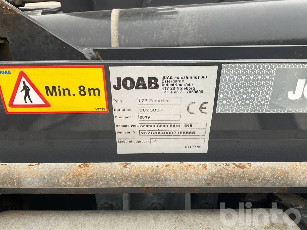 Abrollkipper SCANIA Nextgen XT 540 plogbil 8x4