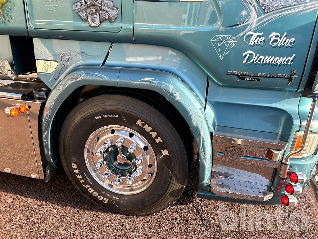 Abrollkipper SCANIA R560LB 8X4 med HIAB 24T krok