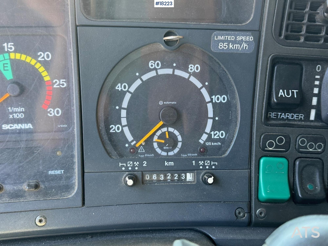 Abrollkipper Scania 124G