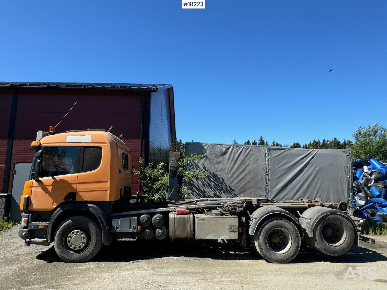 Abrollkipper Scania 124G