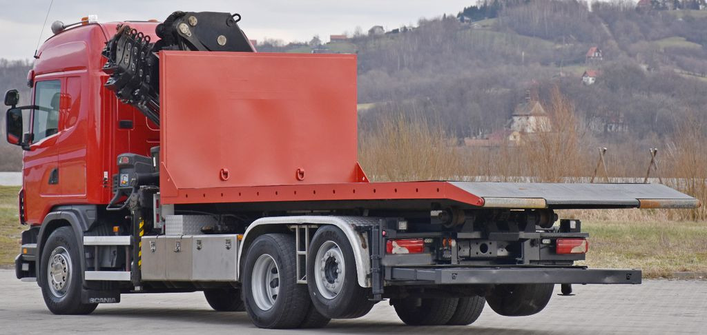 Abrollkipper Scania G 400 * Abschleppwagen 6,40m* KRAN + FUNK * TOP