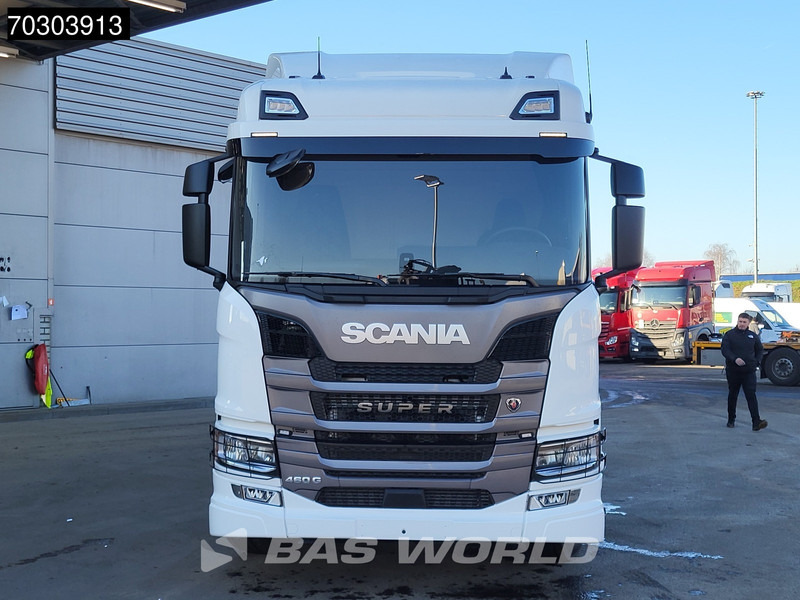 Abrollkipper Scania G 460 6X2 NEW! 20tons HIAB Containersystem Lift+Steering Axle Automatic Retarder Euro 6