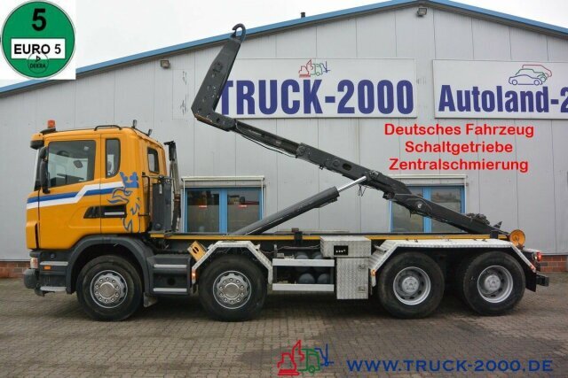Abrollkipper Scania G 480 8x4 Knick-Schub Haken 24 Tonnen Retarder
