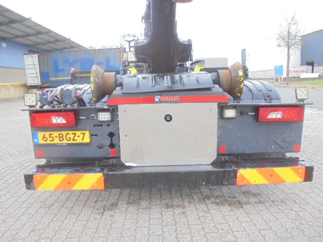 Abrollkipper Scania P370 8X2 HAAK + KRAAN NL TRUCK LOW KM