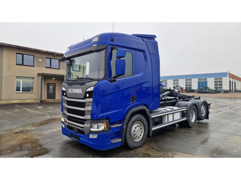 Abrollkipper Scania R450 6X2*4 +container 6m.