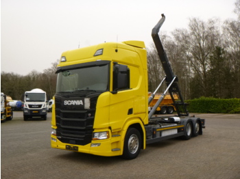 Abrollkipper Scania R450 6x2 Euro 6C + Retarder + Meiller container hook 18.000 kg