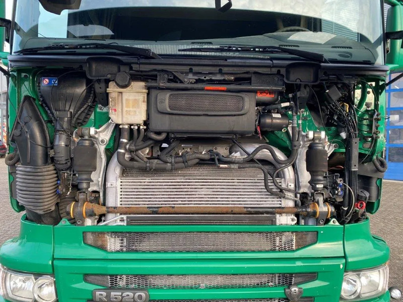 Abrollkipper Scania R520 V8 / 8X4 / BIG AXLE / AJK HOOKLIFT 30TON / LIFT+LENKACHSE / NAVI / LEATHER / FULL-AIR / AUTOMATIC / EURO-6 / 2015