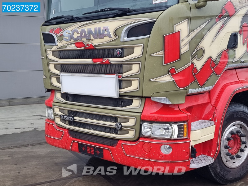 Abrollkipper Scania R580 6X2 V8 20tons Hooklift Retarder Lift+Steering Navi Euro 6