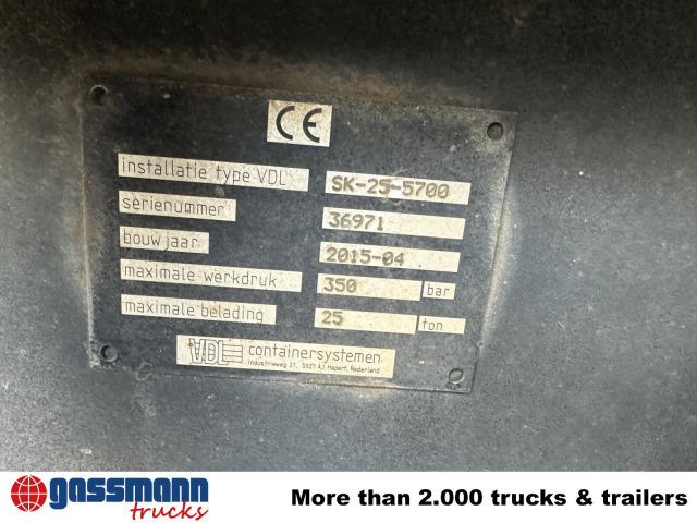 Abrollkipper VDL SK-25-5700 Schub-Knick Abrollanlage, Dautel