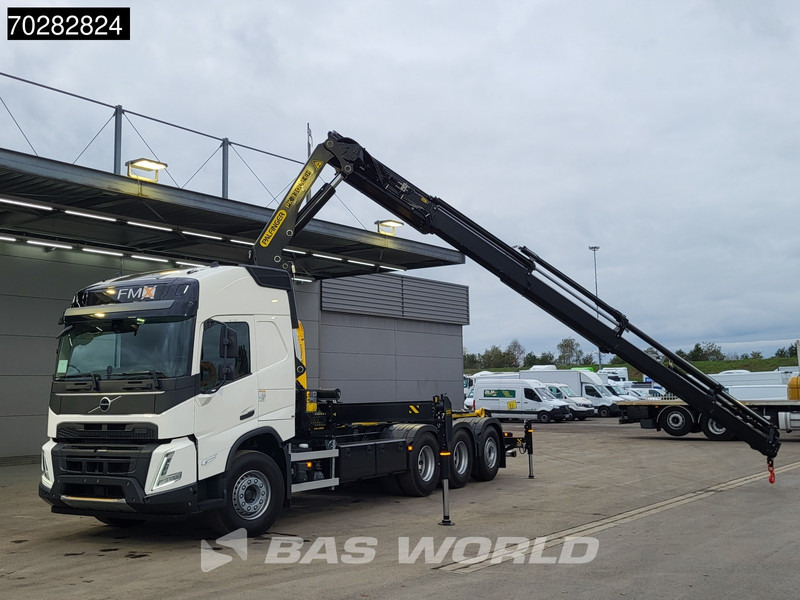 Abrollkipper Volvo FMX 500 8X4 NEW! Palfinger PK33002 Crane + HT22TEC Hooklift Lift-Steering Axle