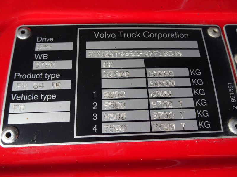 Abrollkipper Volvo FMX 500 8x4*4 / VEB ENGINE BRAKE / HIAB HOOKLIFT