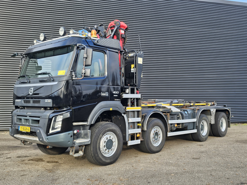 Abrollkipper Volvo FM 460 8x6 / PALFINGER EPSILON / HOOKLIFT