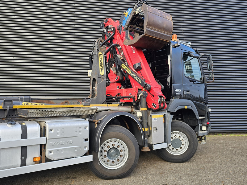Abrollkipper Volvo FM 460 8x6 / PALFINGER EPSILON / HOOKLIFT
