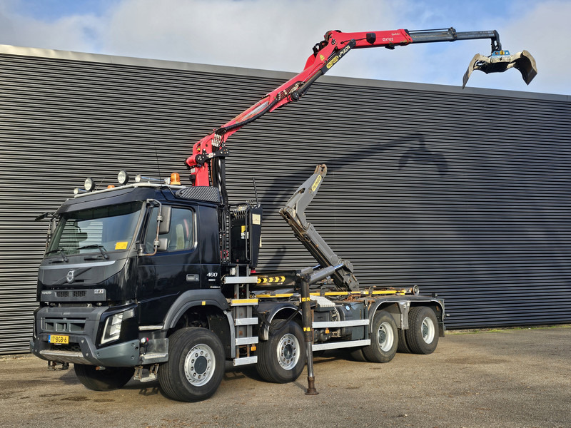 Abrollkipper Volvo FM 460 8x6 / PALFINGER EPSILON / HOOKLIFT