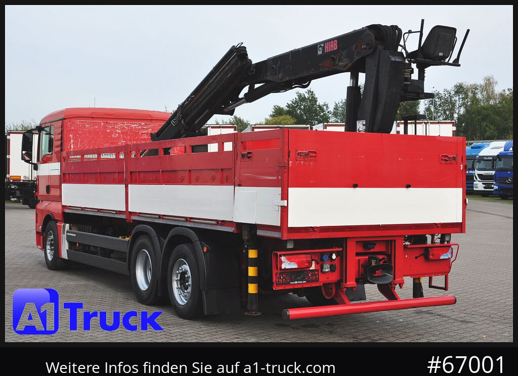 Autokran MAN TGX 26.400, Hiab Kran, Lenk-Liftachse,