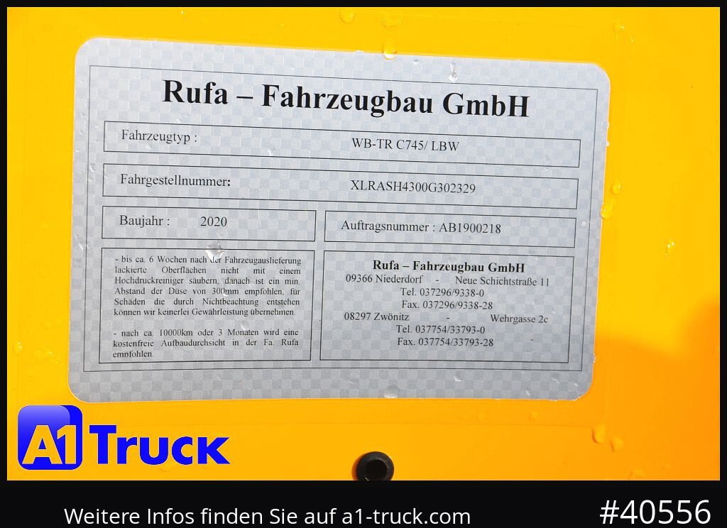 Containerwagen/ Wechselfahrgestell LKW DAF XF 480, MultiBDF, 7,45, Standklima, LBW,