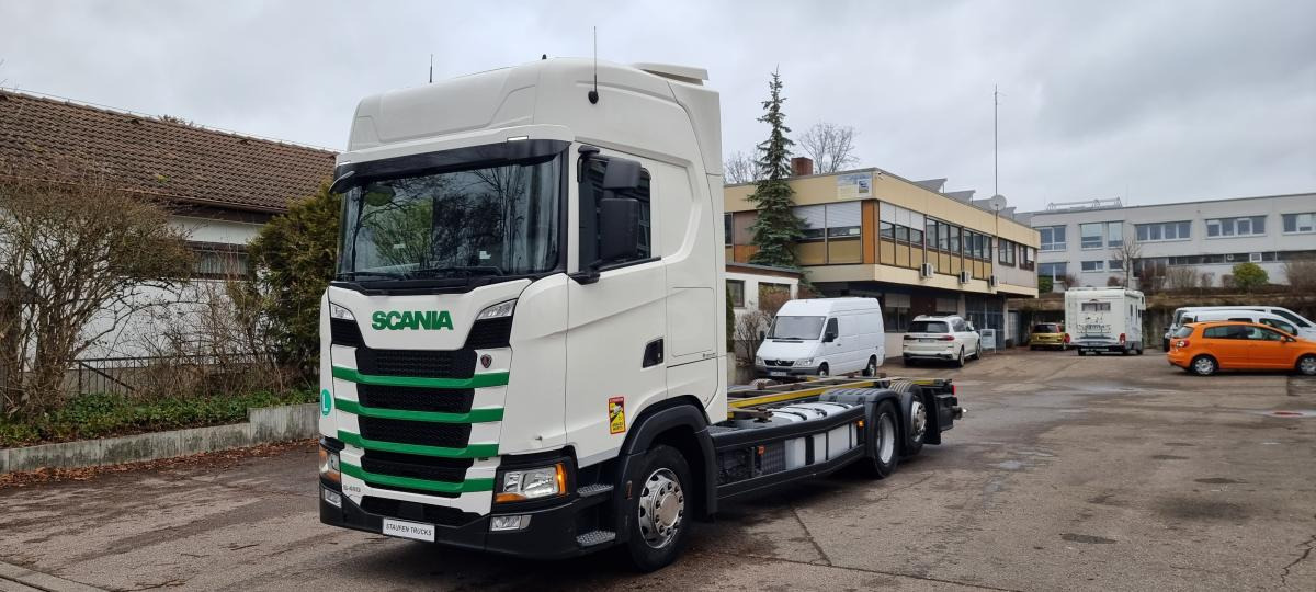 Containerwagen/ Wechselfahrgestell LKW Scania S 410 6X2 BDF Intarder Lenkachse VANTEC hyd Hubr