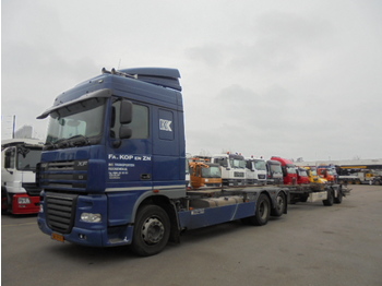 Containerwagen/ Wechselfahrgestell LKW DAF XF105-410 6X2: das Bild 1