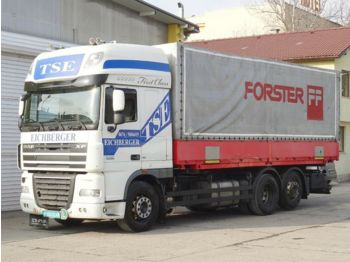 Containerwagen/ Wechselfahrgestell LKW DAF XF105.460 , 6x2, BDF,EEV: das Bild 1