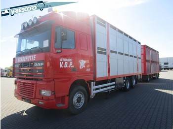 Tiertransporter LKW DAF XF95.380 + Aanhanger: das Bild 1