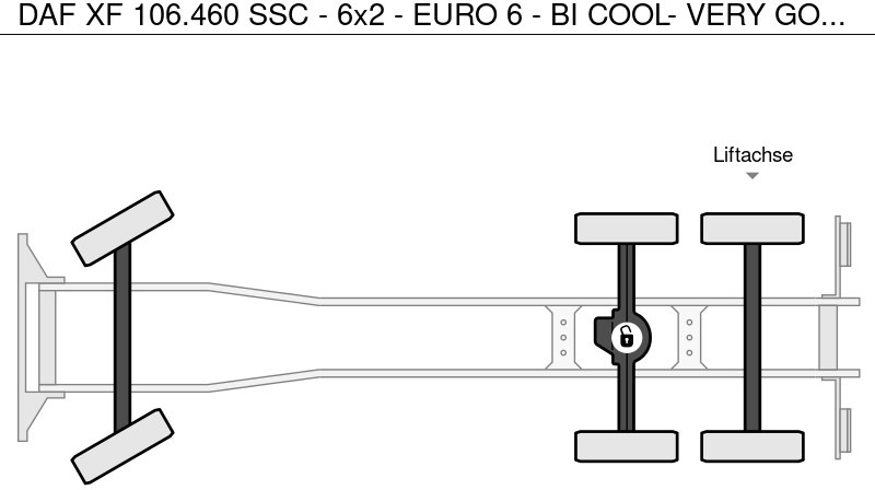 Pritsche LKW DAF XF 106.460 SSC - 6x2 - EURO 6 - BI COOL- VERY GOOD CONDITION: das Bild 16