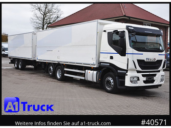 Getränkeaufbau LKW IVECO Stralis 420, Böse Schwenkwand LBW, Lenkachse
