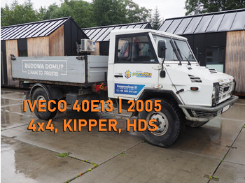 Kipper, Autokran IVECO 40E13 [4x4, KIPPER, HDS]: das Bild 1