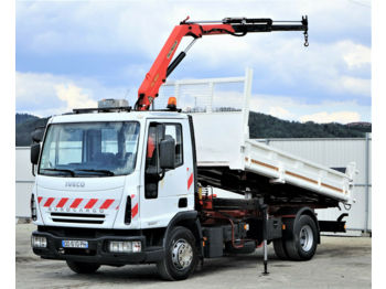 Kipper Iveco Eurocargo 90E17 Dreiseitenkipper 4,00m+Kran 4x2: das Bild 1