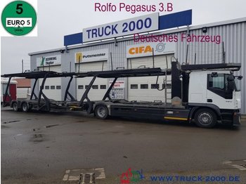 Autotransporter LKW Iveco Stralis 420 Rolfo Pegasus Komplett Zug 8-10 PKW: das Bild 1