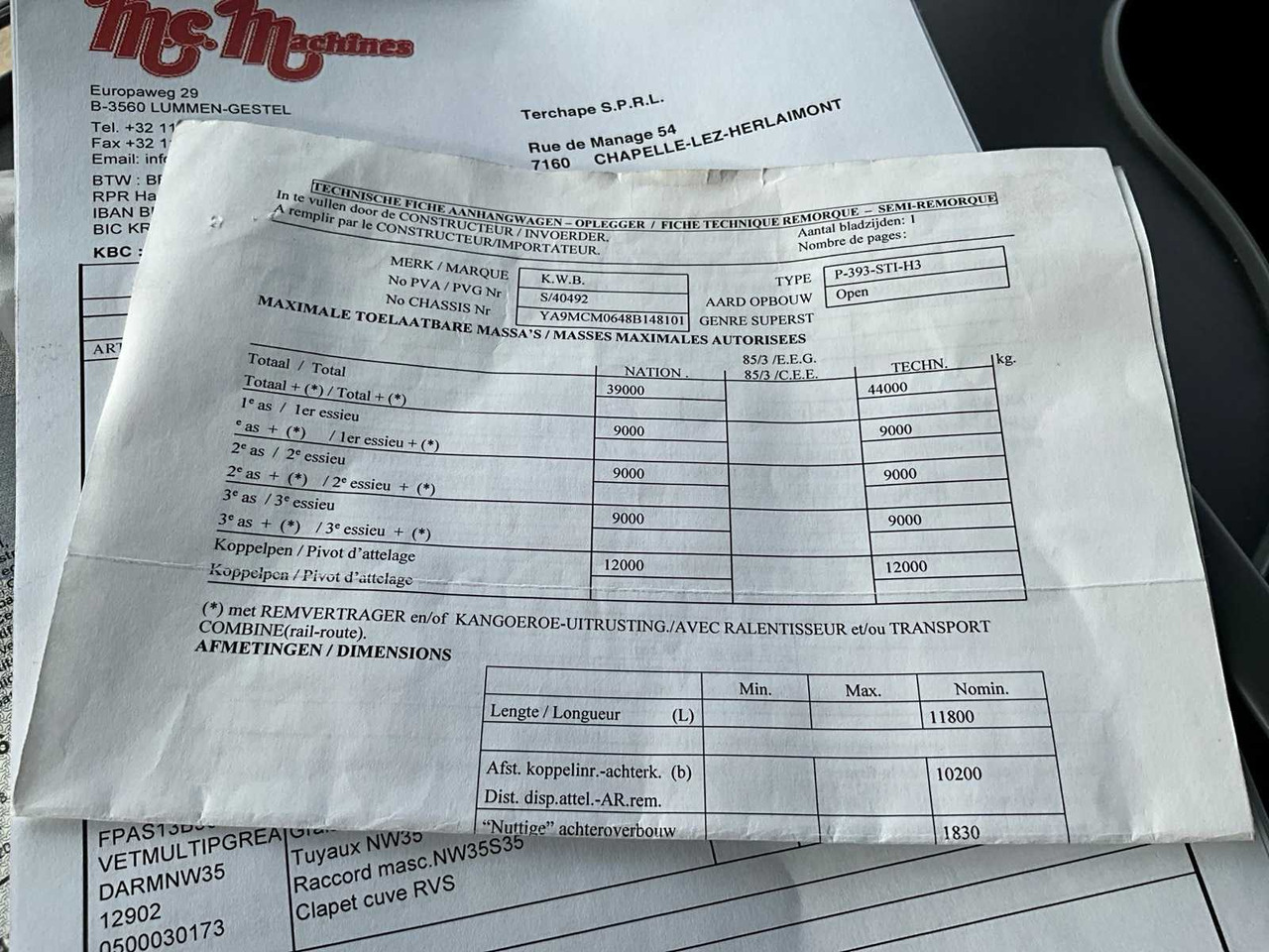 LKW KWB P-393-STI-H3 CHAPEOPLEGGER
