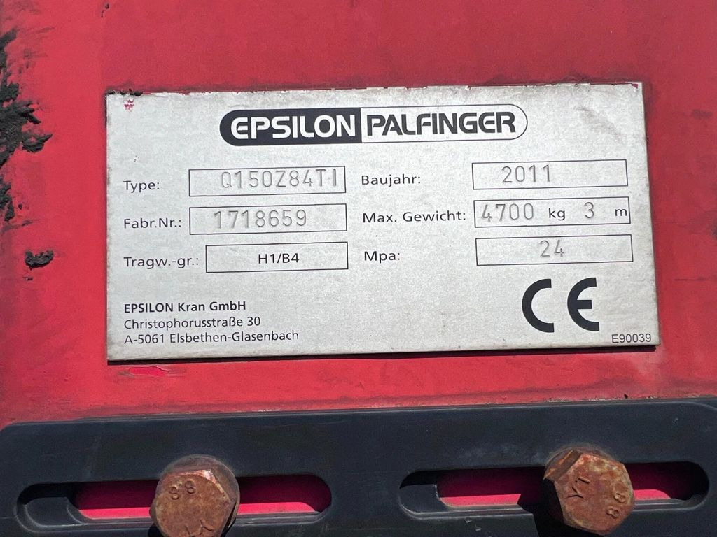 Kipper MAN TGS 33.400 6X6 E5 TIPPER + PALFINGER EPSILON
