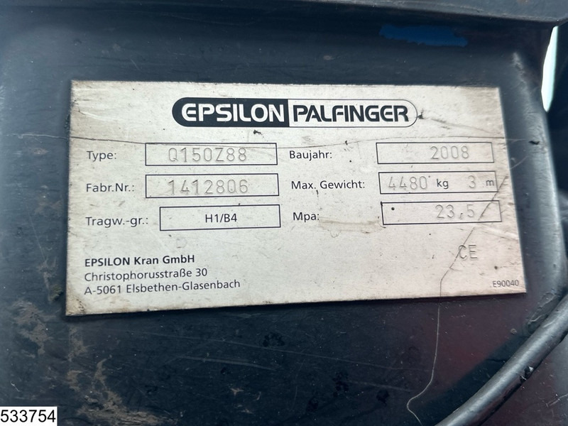 Kipper MAN TGS 33 480 6x6, Epsilon Palfinger