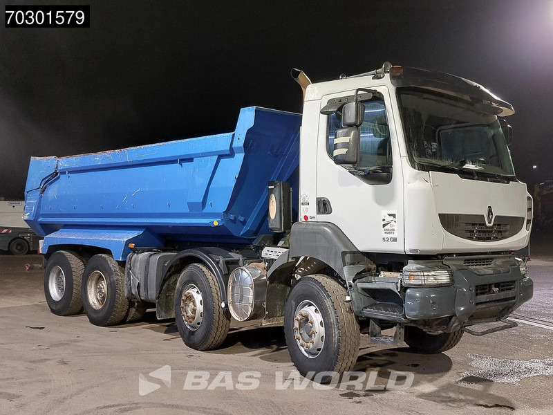 Kipper Renault Kerax 520 8X4 17m3 CIF tipper Steel Suspension Big-Axle Optibrake+ Automatic Euro 5