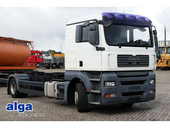 Containerwagen/ Wechselfahrgestell LKW MAN 18.360 TGA, Fahrschulausführung, extra Pedale: das Bild 1
