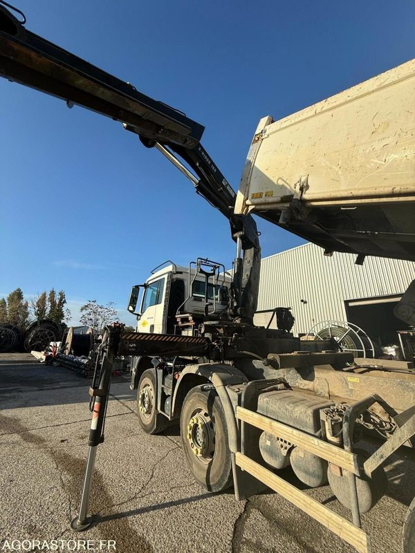 LKW MAN 8x4 - 32-400 BiBenne grue - 11.2014 / 375000 KM