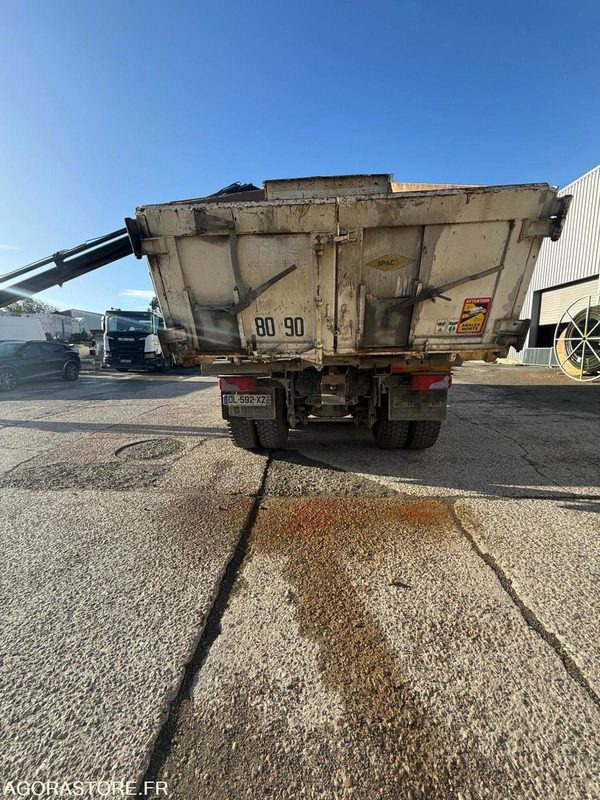 LKW MAN 8x4 - 32-400 BiBenne grue - 11.2014 / 375000 KM