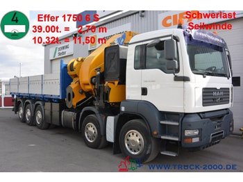 Pritsche LKW MAN TGA 41.480 Effer 1750 6S 175T/M Winde 8T 60mSeil: das Bild 1