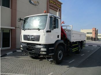 Pritsche LKW, Autokran MAN TGM 18.240 4×4 FASSI 110 Truck Crane 2011: das Bild 1