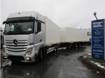 Containerwagen/ Wechselfahrgestell LKW Mercedes-Benz 2548 Actros 6x2 EURO 6 BDF + Schmitz: das Bild 1