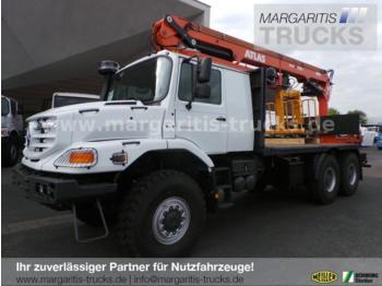 Pritsche LKW Mercedes-Benz 2733 A ZETROS 6x6 Pritsche+Atlas Kran 250.1 EUR3: das Bild 1